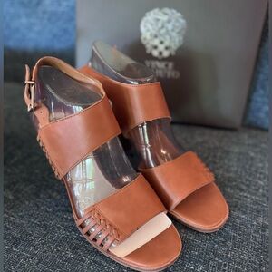 Vince Camuto Brown Leather Sandals